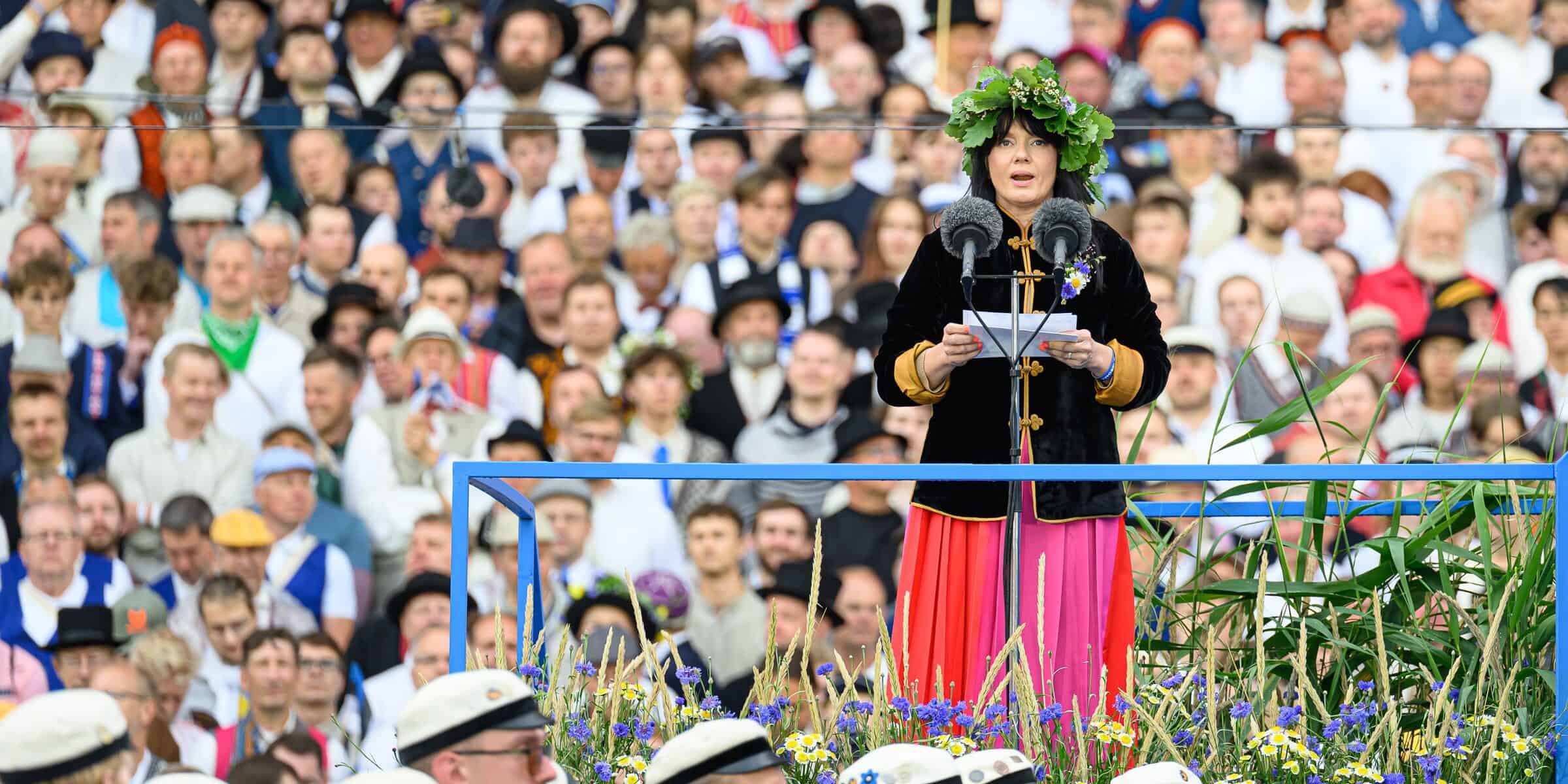 Kultuuriminister Heidy Purga XVIII laulupeol 6. juulil